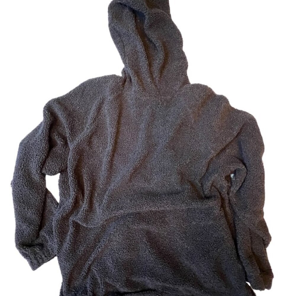 Cozy Navy Hoodie with Elastic Waist 2X - Picture 3 of 9